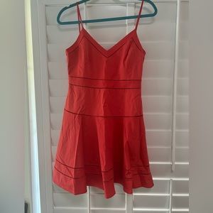 Parker fun flirty Gunther dress in salsa color size Medium.